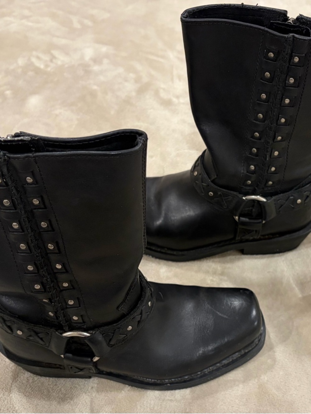 Harley-Davidson Women’s 8.5 Square Toe, Mid Calf Riding Boot - Picture 7 of 9